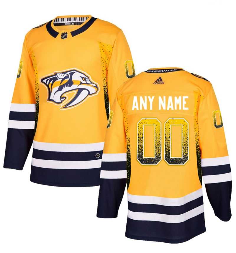 Customized Men's Nashville Predators Gold Drift Fashion Adidas Jersey,We sell and wholesale Customized Men's Nashville Predators Gold Drift Fashion Adidas Jersey on line form chian!